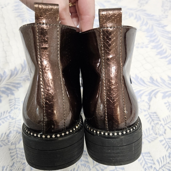 Glossy Rhinestone Lace-ups - Picture 6 of 13